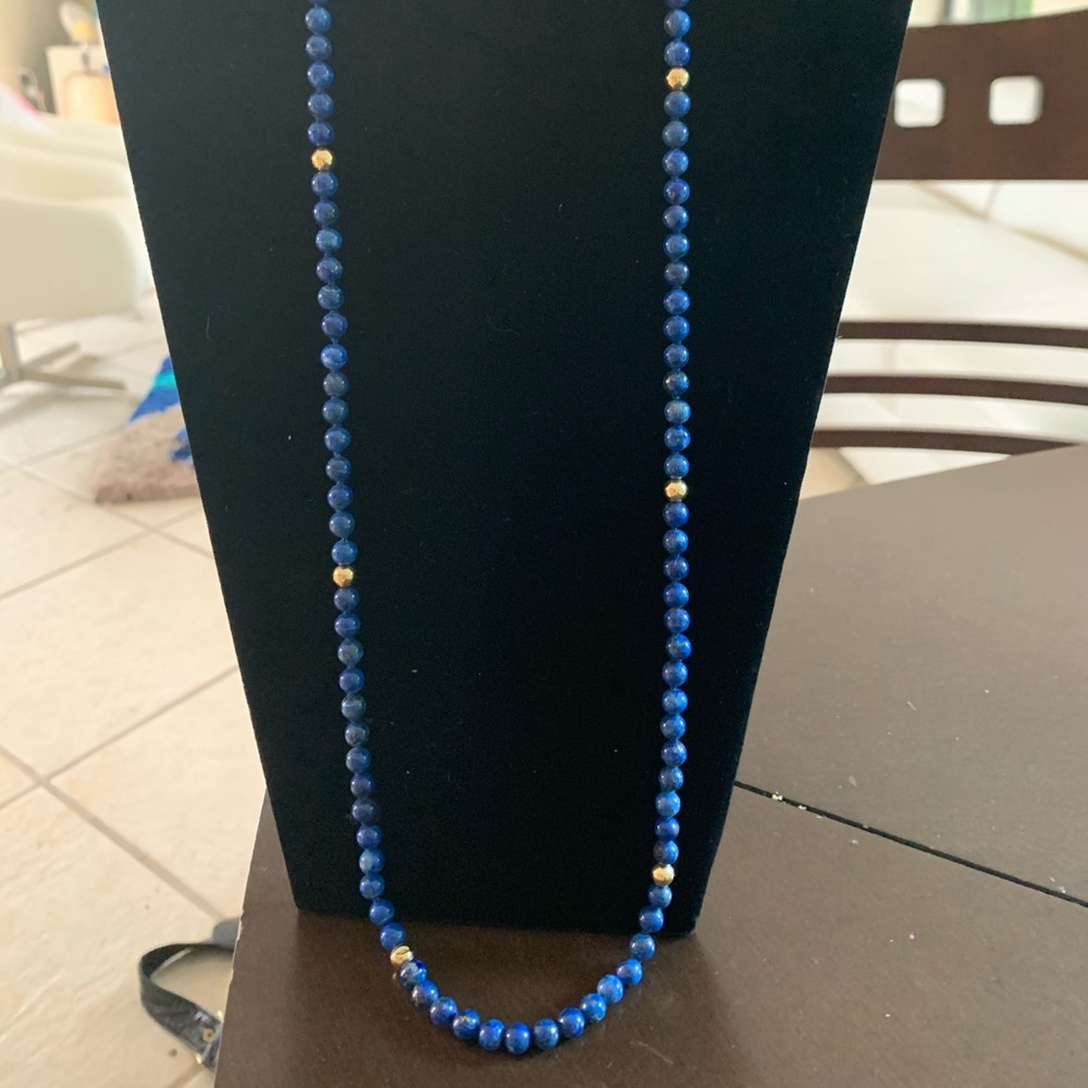 14k Lapis Lazo Necklace